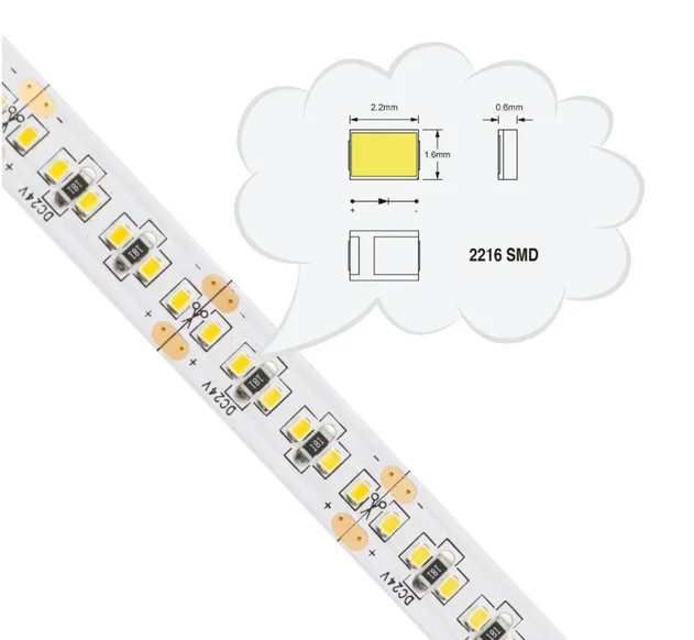 Fita de Iluminação LED Flexível Ultra Fina 3mm para Armários