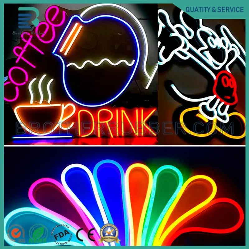 Luzes de Publicidade Perfil Decorativo Luz de Neon LED Fita de Silicone
