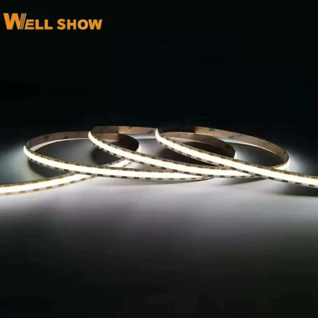 Fita LED COB sem ponto de alta densidade 480LEDs/M Largura 5mm Fita LED Ra90