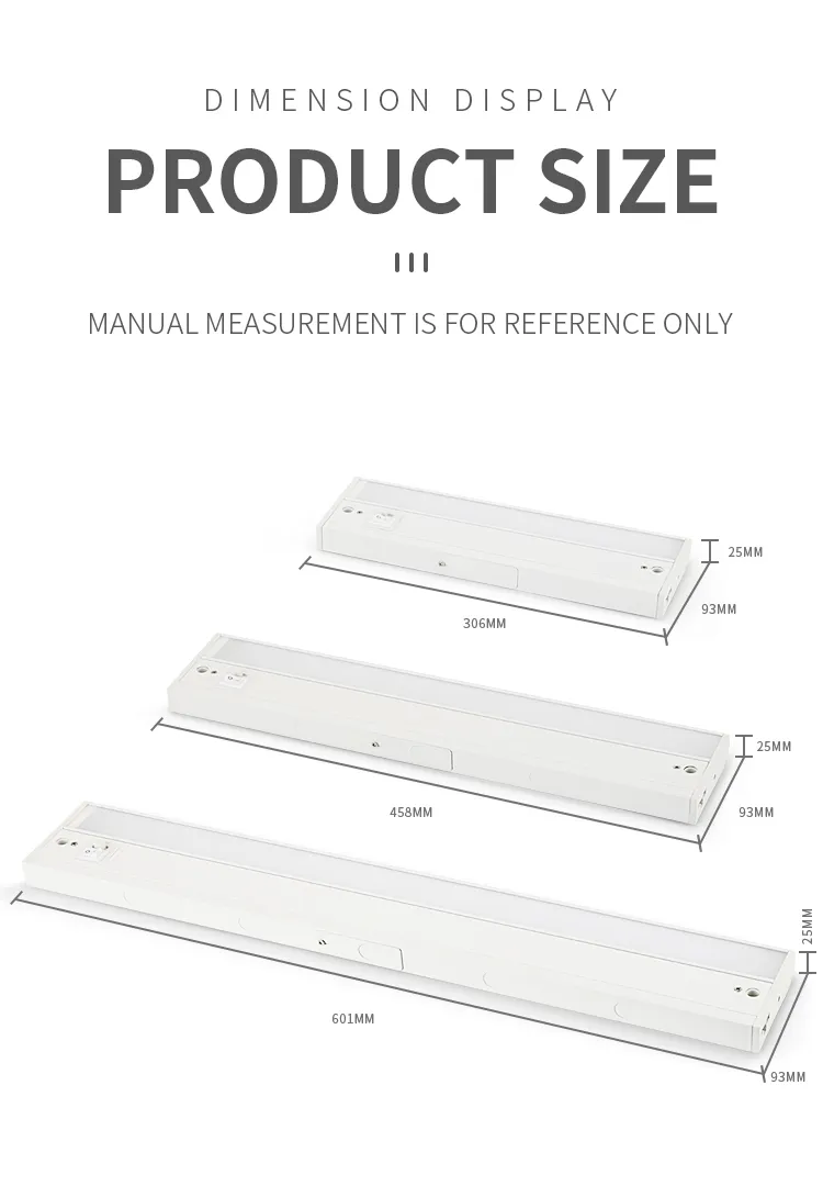 24V Luzes de Armário LED Iluminação Linear de Faixa para Closet