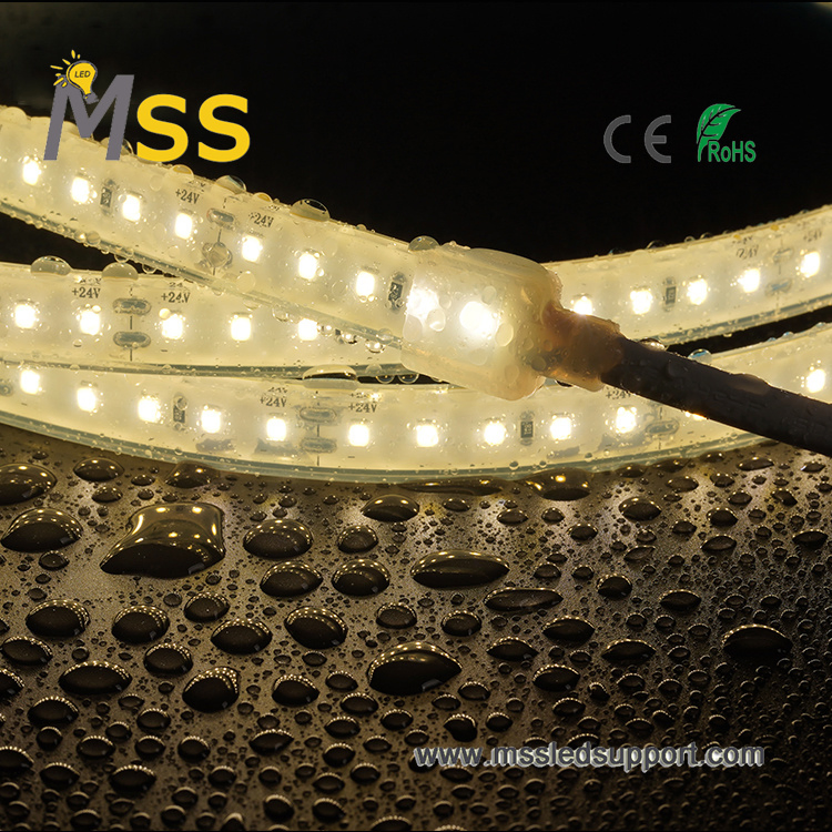 Extrusão de Silicone Sólido Alta Lumens 160lm/Watt SMD2835 IP65 Lâmpada LED à Prova d'Água para Iluminação Decorativa Externa