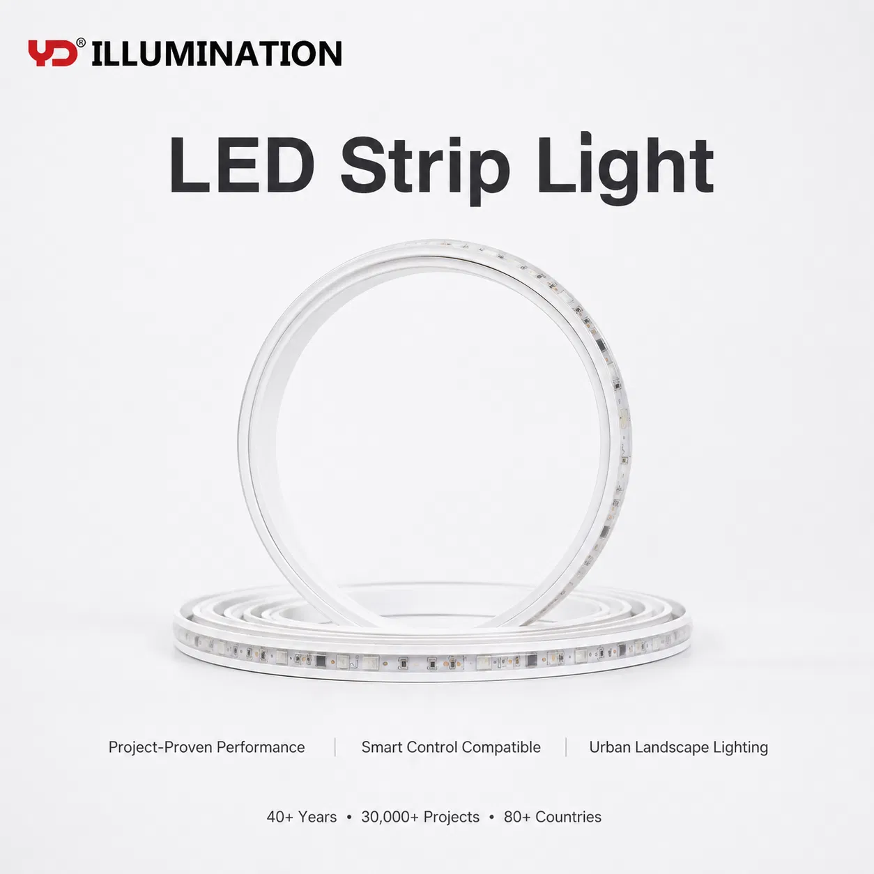 Iluminação Arquitetônica Brilhante para Exterior com Design de Fita LED Durável IP68