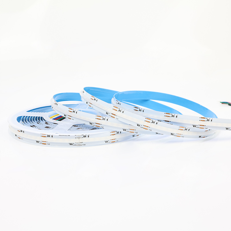 Venda Quente 12mm PCB 16W RGBCW 840LEDs/M 50000h Fita LED COB Rgbcw, Fitas COB Flexíveis