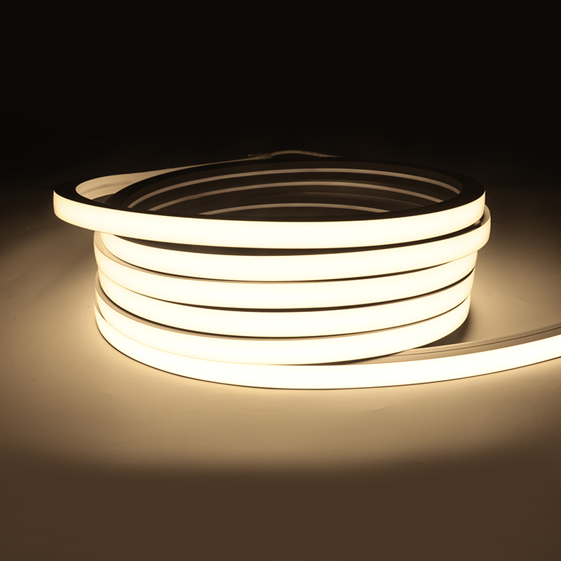 24V IP67 Fita de Luz Neon Flex de Silicone à Prova d'Água, Alto Lúmen 80/90RA Efeito Sem Ponto Decoração de Luz Neon para Interior e Exterior