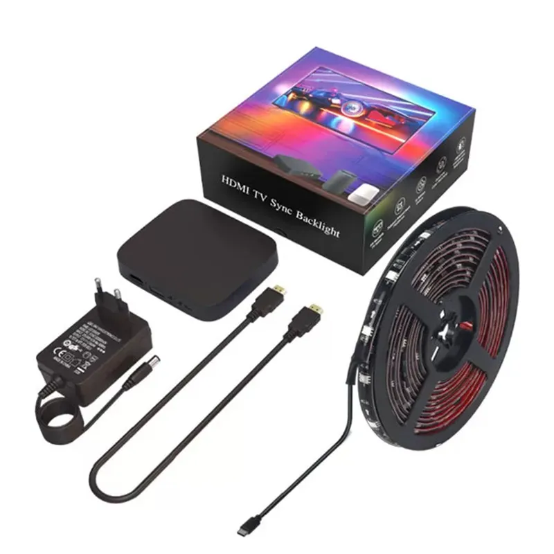 Fita de LED Neon Flexível RGBW Rgbcct Conexão USB Controle WiFi IR Música