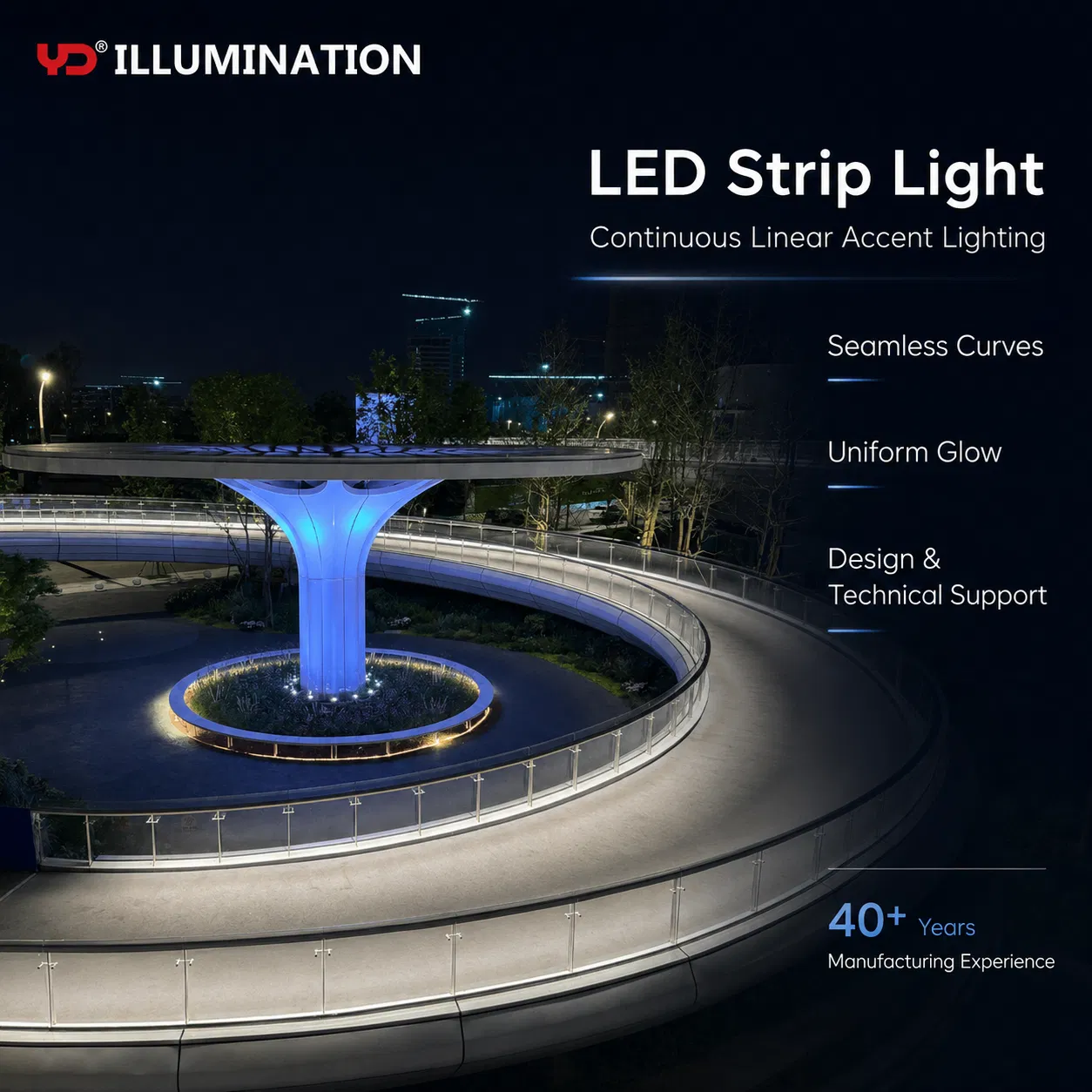 Iluminação LED para Exterior IP68: Brilho para Arquitetura Impressionante