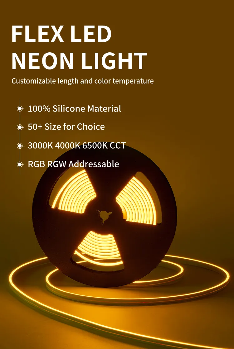 Tiras de Neon de Silicone Flexíveis