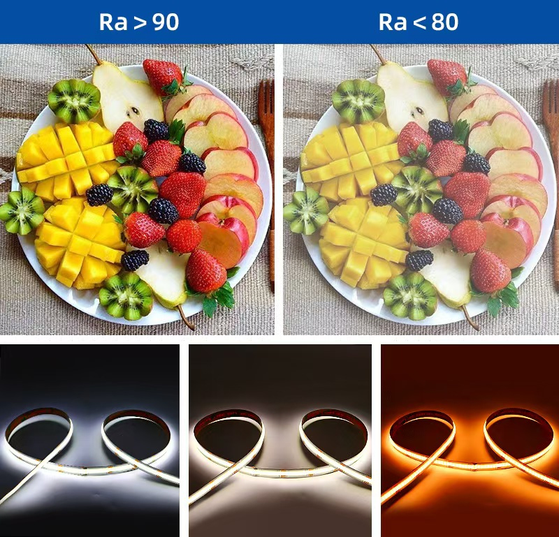 Fita LED COB endereçável flexível Rgbic Ws2811 Fcob DC12V/24V Iluminação de palco