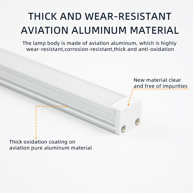 Luzes de LED sob o armário para vinho por atacado, tiras de luz para armários em perfil de alumínio para exibição em prateleiras de metal
