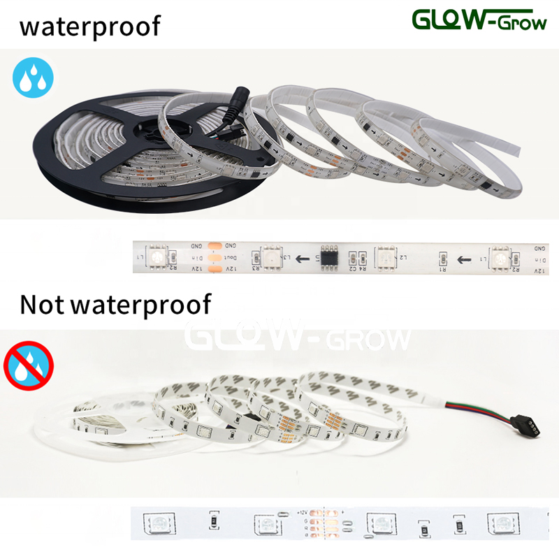 Fornecedores Atacado Fita LED Flexível SMD à Prova d'Água Endereçável Programável Inteligente RGB com Alexa Google Bluetooth WiFi para Decoração de Casa