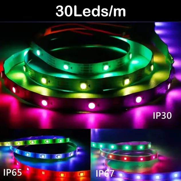 SMD5050 Ws2815 Fita LED inteligente para decoração de sala de jogos