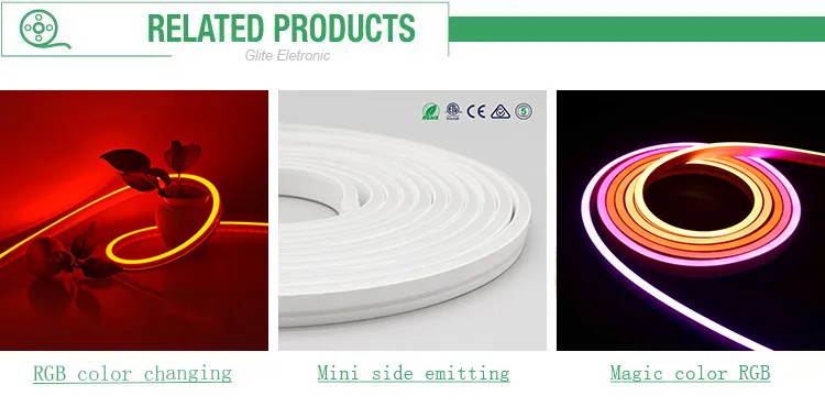 0612 Fita LED Neon Verde Personalizável com Marcas de Corte