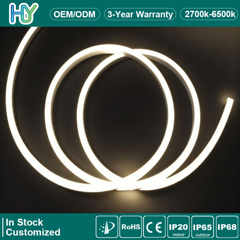 Venda Quente Série Nova de Exterior Top Bend Ns-Qh1010t Fita de Neon LED IP68 Impermeável Alta Flexibilidade Segurança para Iluminação Neon Permanente