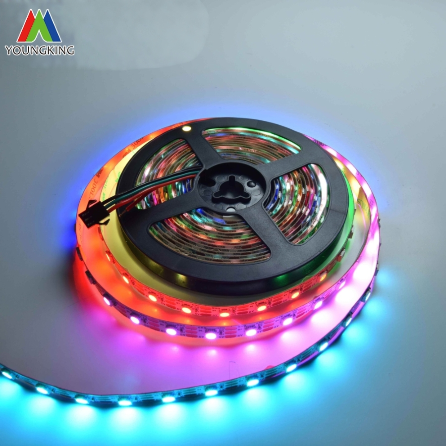 Água Corrente Fita LED 60LEDs/M IC Integrado Sk6812 Ws2812b 5050RGB Fita LED IP20 5V 10mmpcb Tira De Luz LED RGB Fita LED