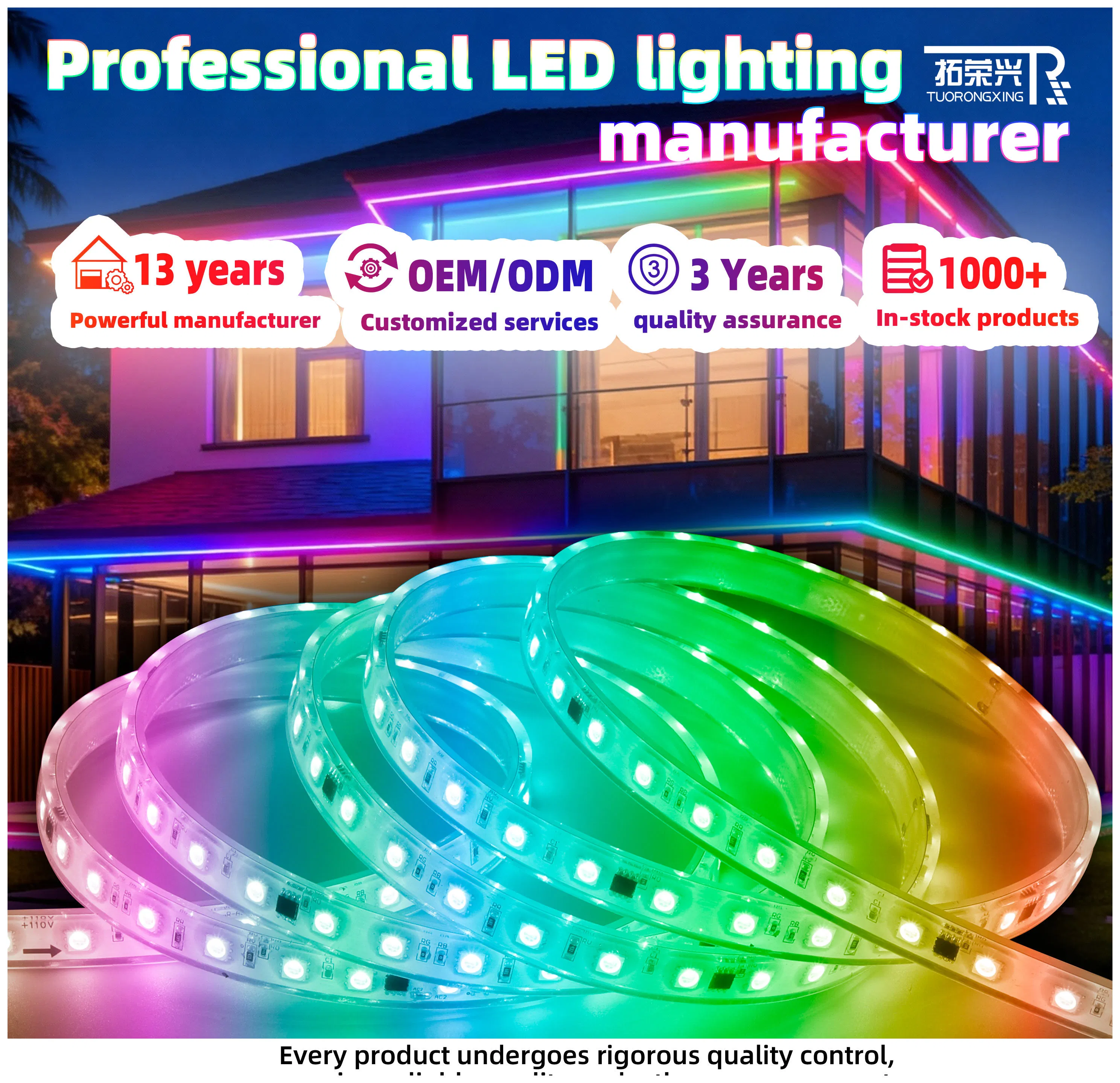 DMX512 Fita de Luz LED Programável Endereçável RGB para Decoração de Noite em Clube