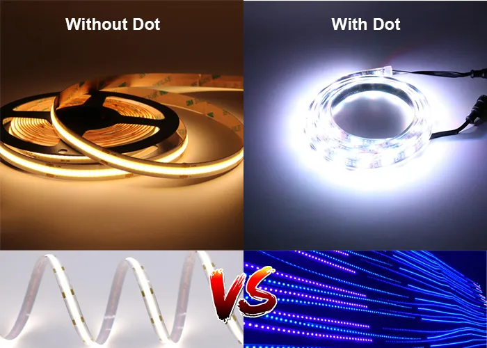 Diferença entre faixa LED e faixa COB