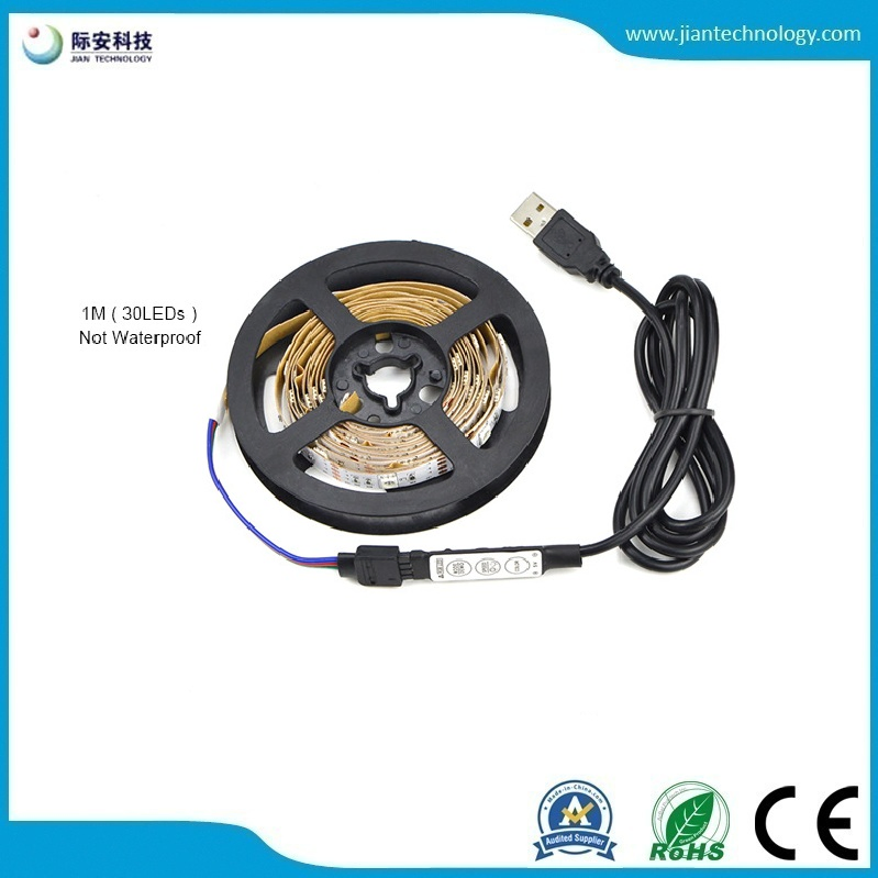 5V USB 5050 RGB 30d Fita de LED para Iluminação de Fundo de TV