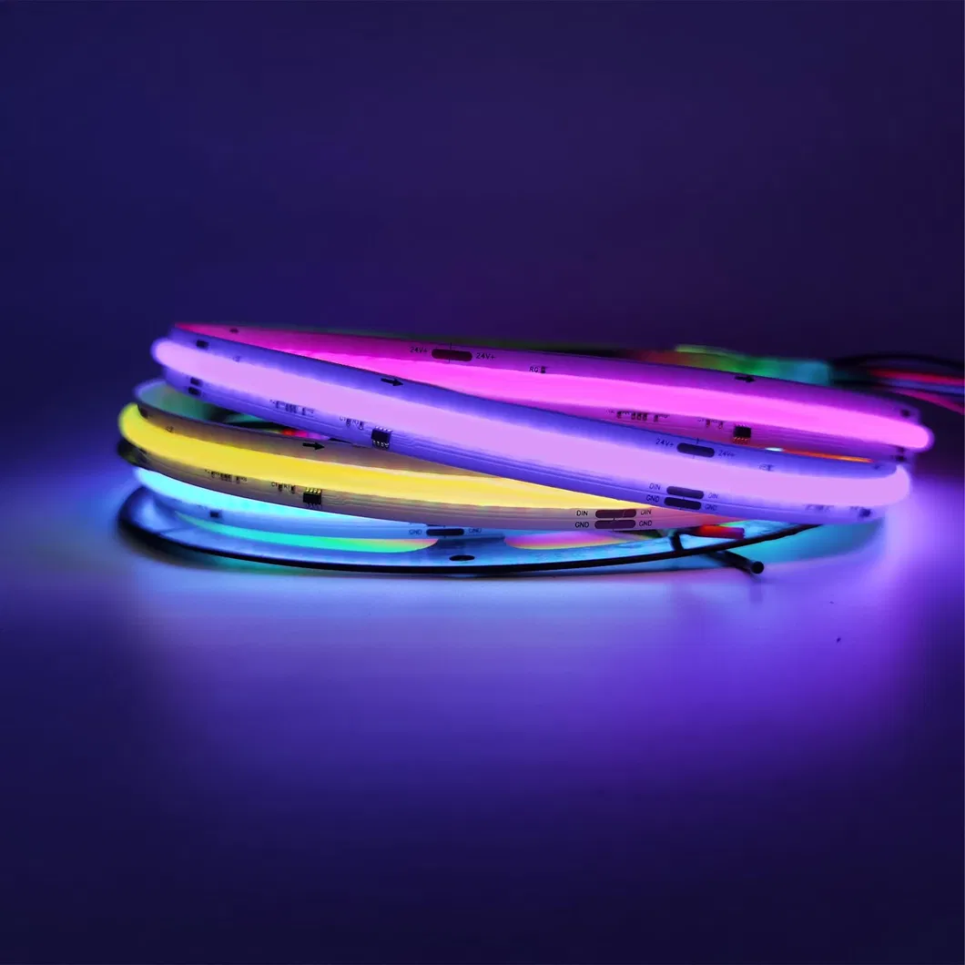 Cor dos Sonhos RGB COB 24V 720LEDs/M Fluxo de Água Pixel Fita LED