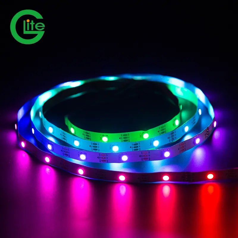 Glite IP67 Fita de LED Endereçável 30 à Prova d'Água Ws2812 Pixel
