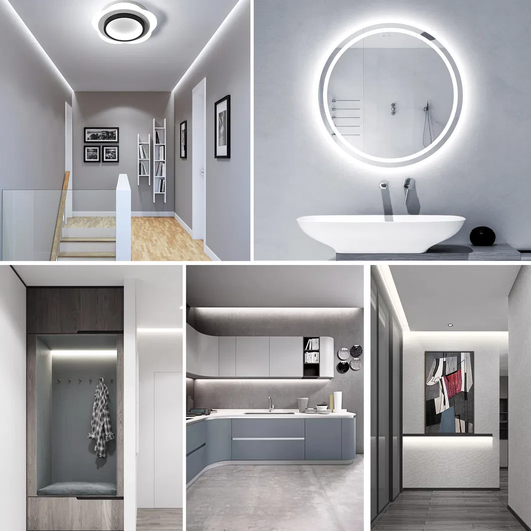 8mm Fita de Luz LED Flexível Adesiva Decorativa COB de Baixa Tensão
