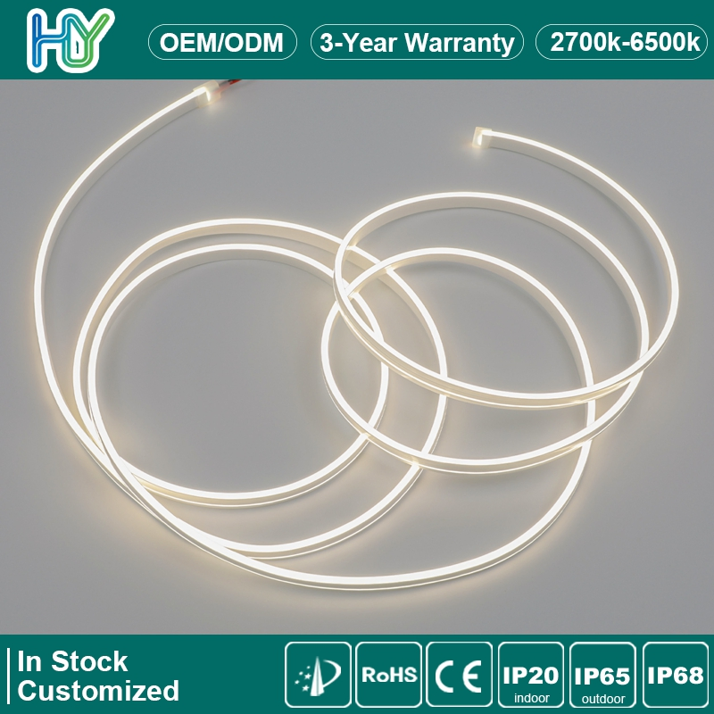 3 Anos de Garantia LED Neon Flex Curvável IP65 Fita LED RGB Tubo de Silicone Curvável LED Neon Impermeável para Teto Escada Jardim Paisagismo