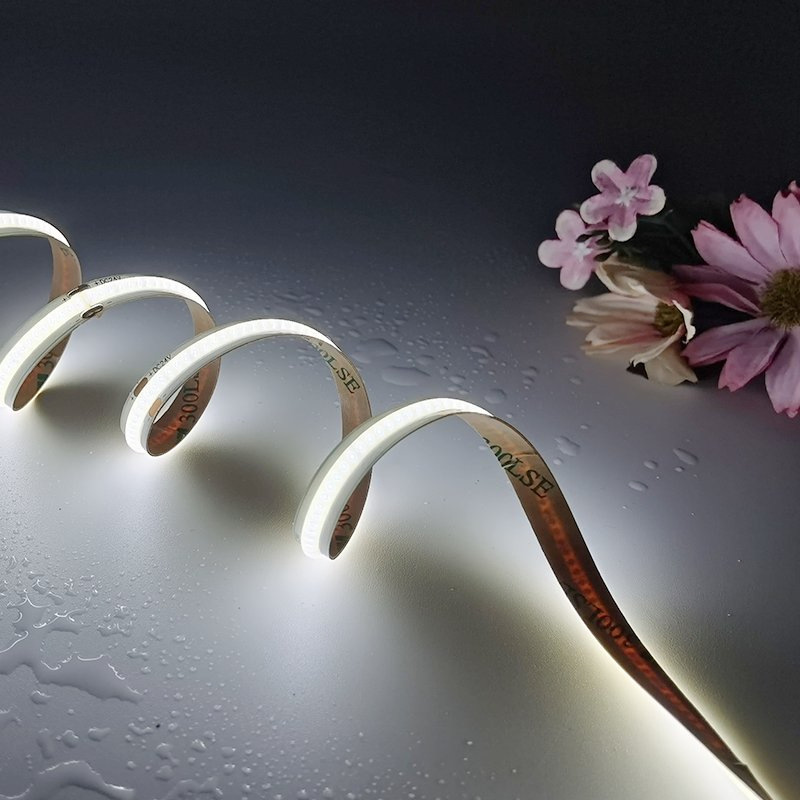 Fita de LED COB com luz de fundo LED para TV no atacado, cor de emissão branca quente, WiFi