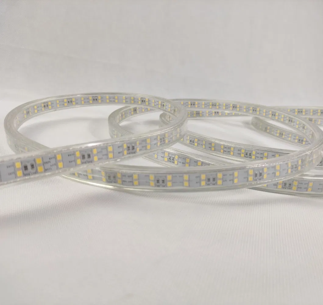 2X180p Fita LED de Iluminação Dupla Lateral Flexível em Tambor 50m Kit Portátil para Iluminação em Canteiro de Obras Uso Interno e Externo