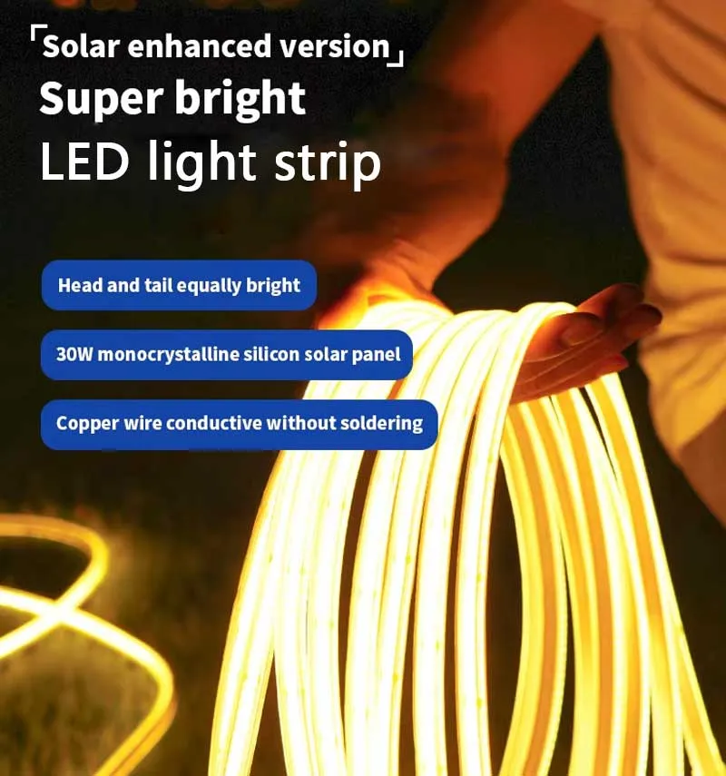 Fitas de Luz Solar para Exterior 4