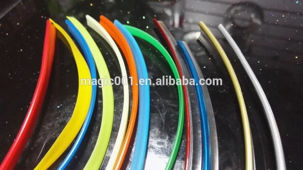Iluminação Interior de Carro Fita LED Flexível Luz Neon Decorativa para Automóvel