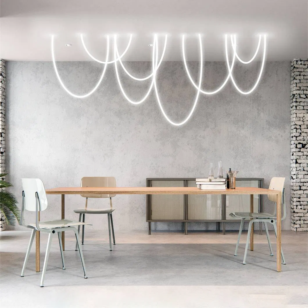 Fitas de LED Neon Coloridas 360-Degree para Ambiência em Casa - Detalhe 2