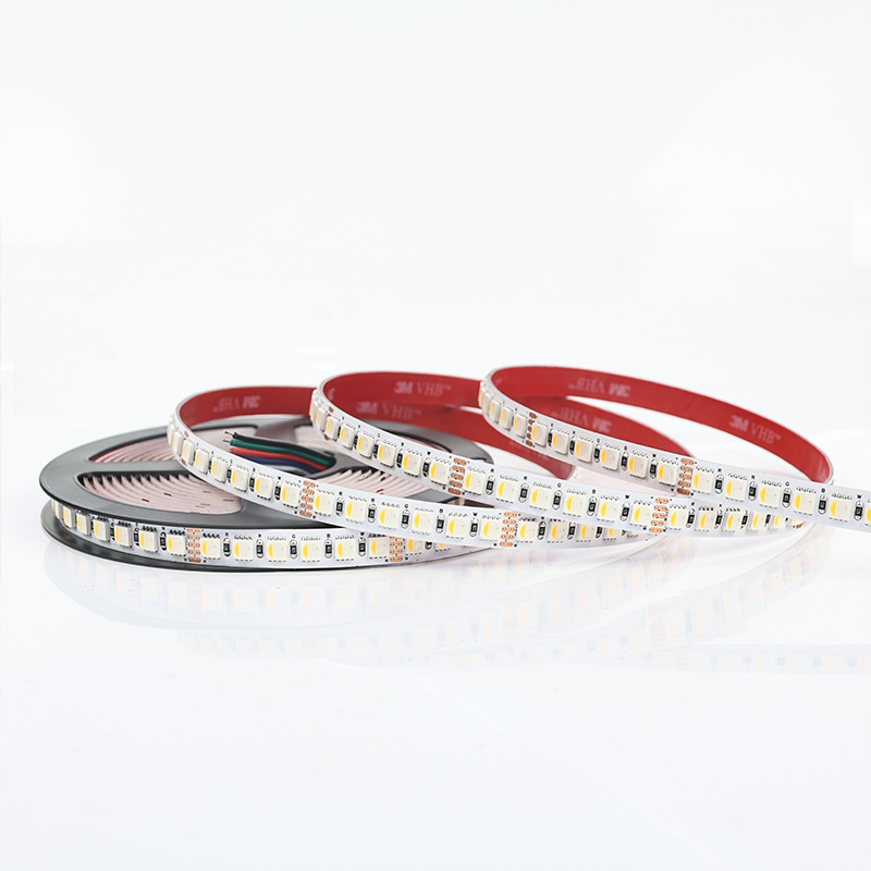 Fabricante OEM 4 EM 1 SMD 5050 LED Strip RGBW 24V 120LEDs 19W/M 3000K 4000K 6000K Certificado FCC ROHS CE
