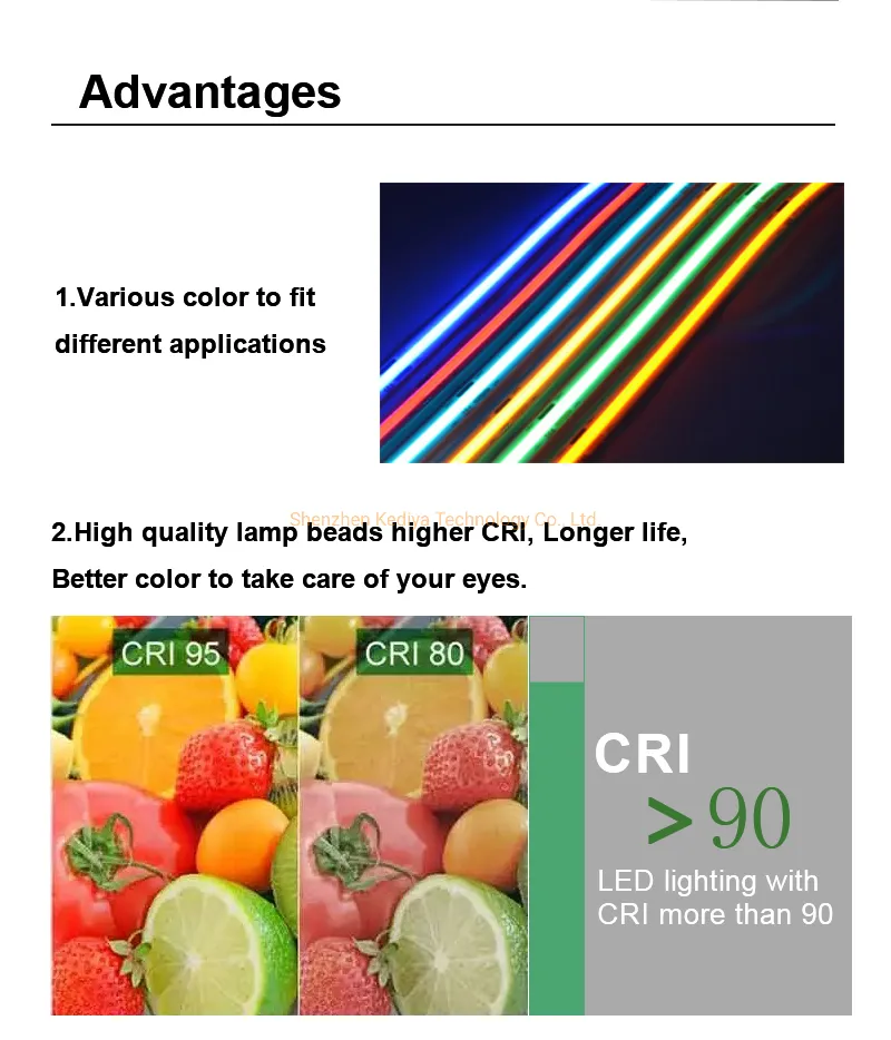 Comparação com fita LED convencional