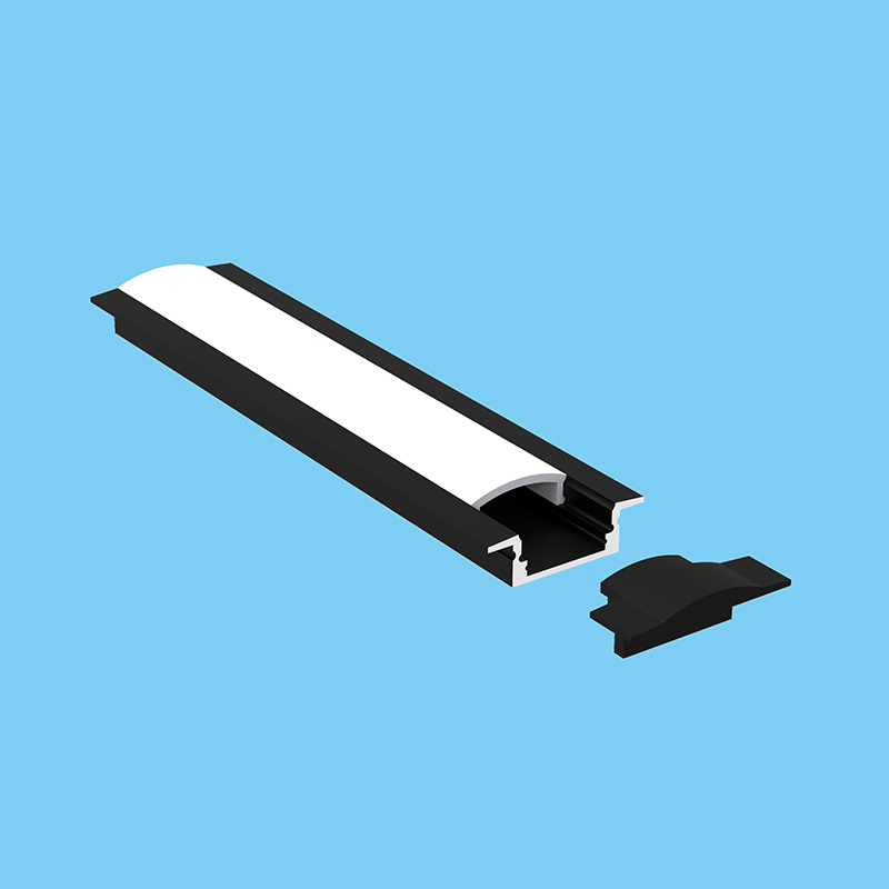 Perfil de Alumínio LED Personalizado para Decoração de Piso, Luz de Faixa LED, Rodapé de Alumínio