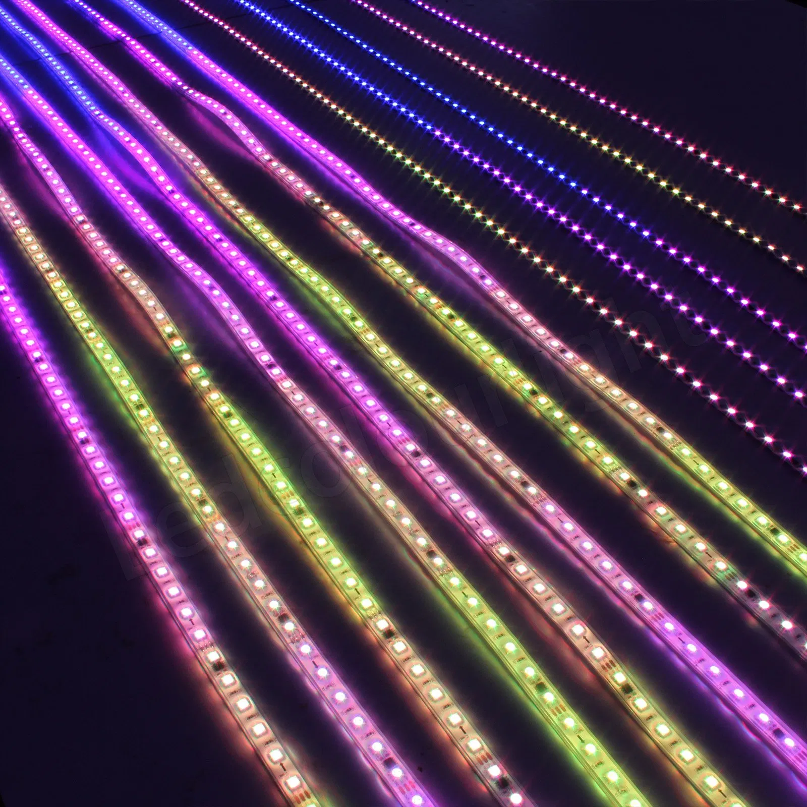 DMX 60LEDs 10pixels Fita de Luz RGB RGBW Flexível Endereçável LED Luz de Cordão 5m Por Fita de Luz para Decoração de Clube IP68 À Prova d'Água