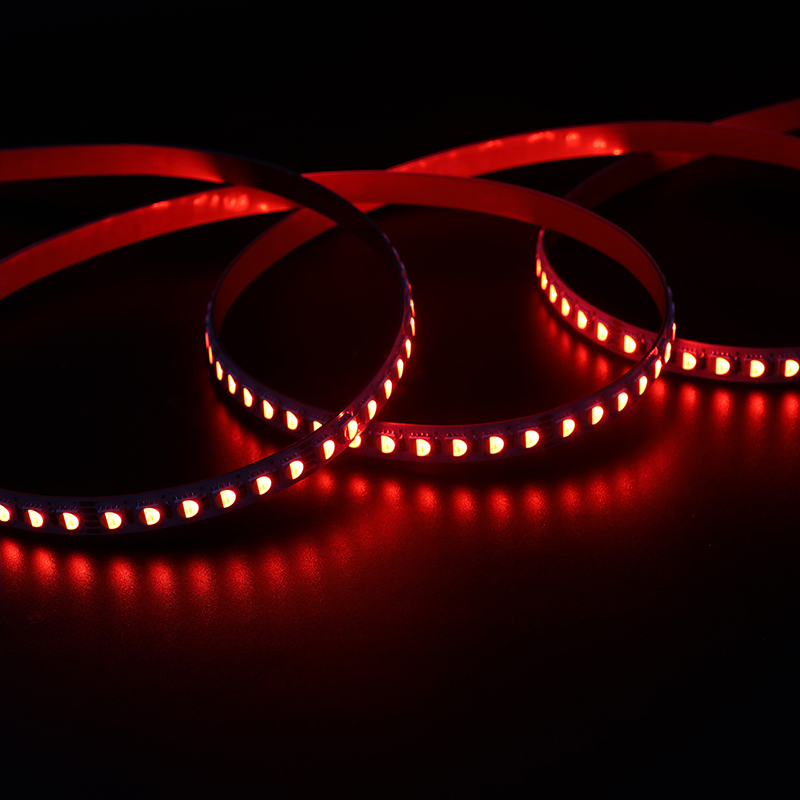OEM e ODM FCC ROHS CE Certificado Flexível 5050 LED Strip Light RGBW 24V IP20 IP65 IP67 120LEDs 19W/M para Instalações Curvas