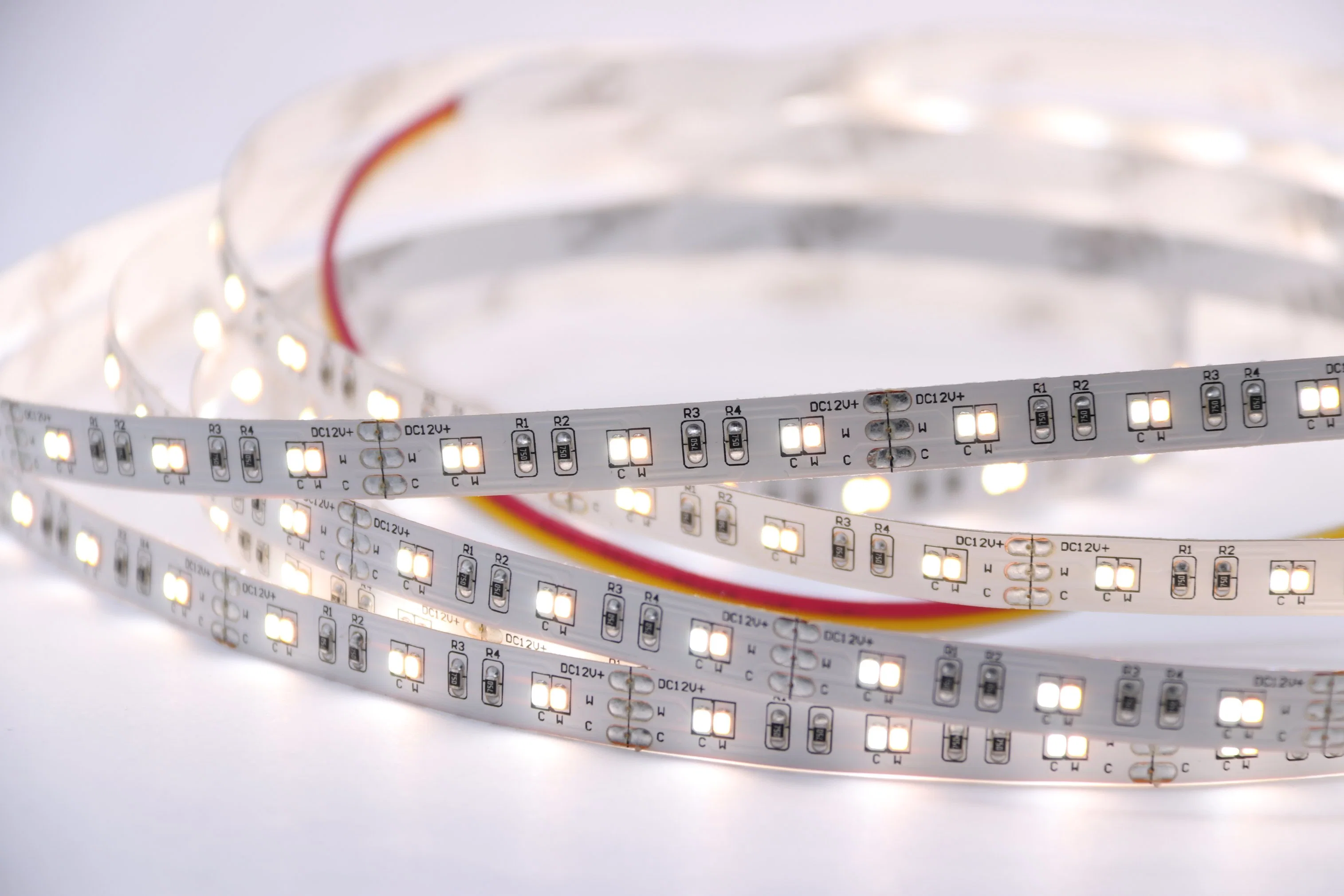 Iluminação Externa 24V 240LEDs/M 5m/Roll Fita de LED SMD 2216 Fita de LED Flexível de Cor Única Personalizada Barra de Luz LED Flexível Ecológica para Decoração