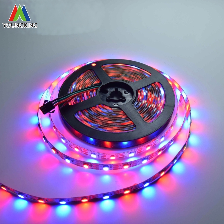 Água Corrente Fita LED 60LEDs/M IC Integrado Sk6812 Ws2812b 5050RGB Fita LED IP20 5V 10mmpcb Tira De Luz LED RGB Fita LED