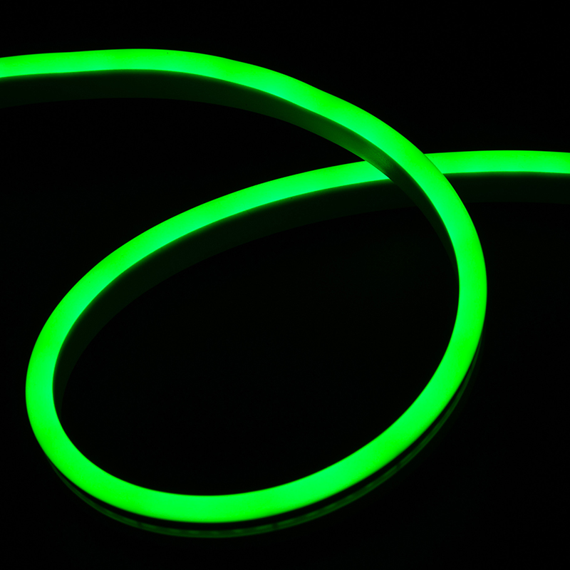 0612 Fita LED Neon Verde Personalizável com Marcas de Corte
