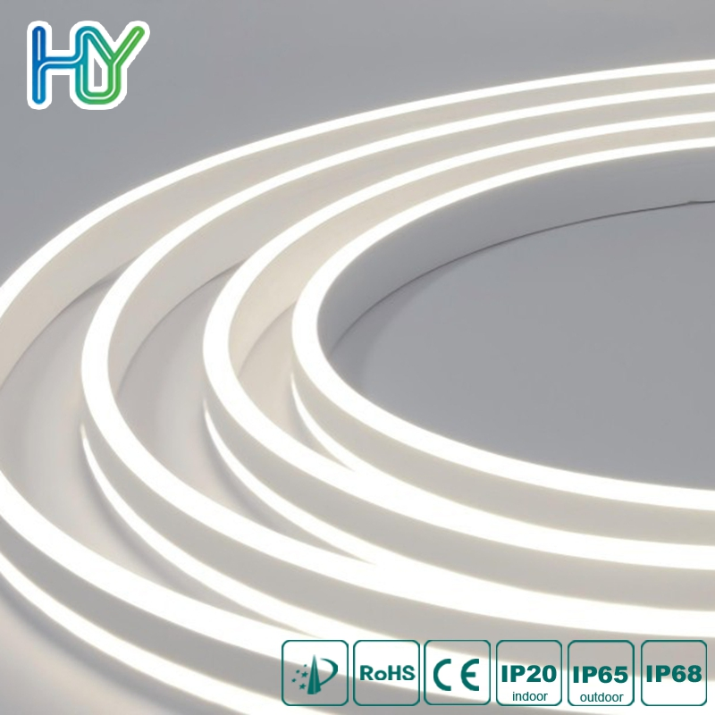 Vendas Diretas de Fábrica Curva Lateral 168LED/M 12V 24V IP65 À Prova D'Água 3000K 6000K 90 CRI Neon Inteligente Faixa de Luz LED para Decoração de Festa em Casa