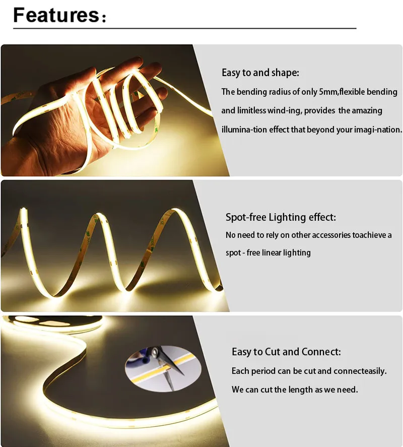 Conexão Fita LED COB