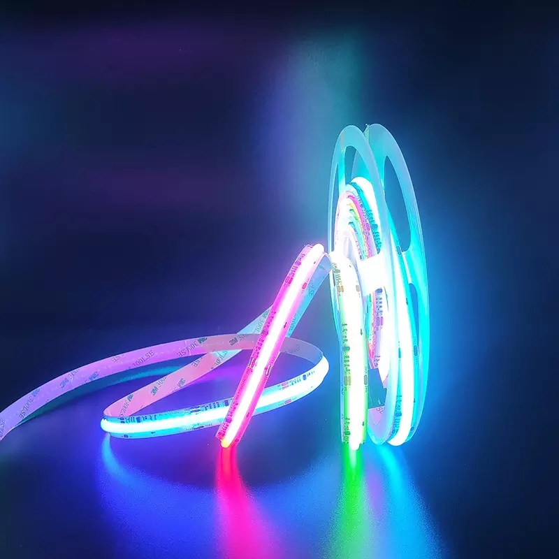 Fita de LED COB com Cor dos Sonhos Spi Endereçável de Alta Densidade Flexível
