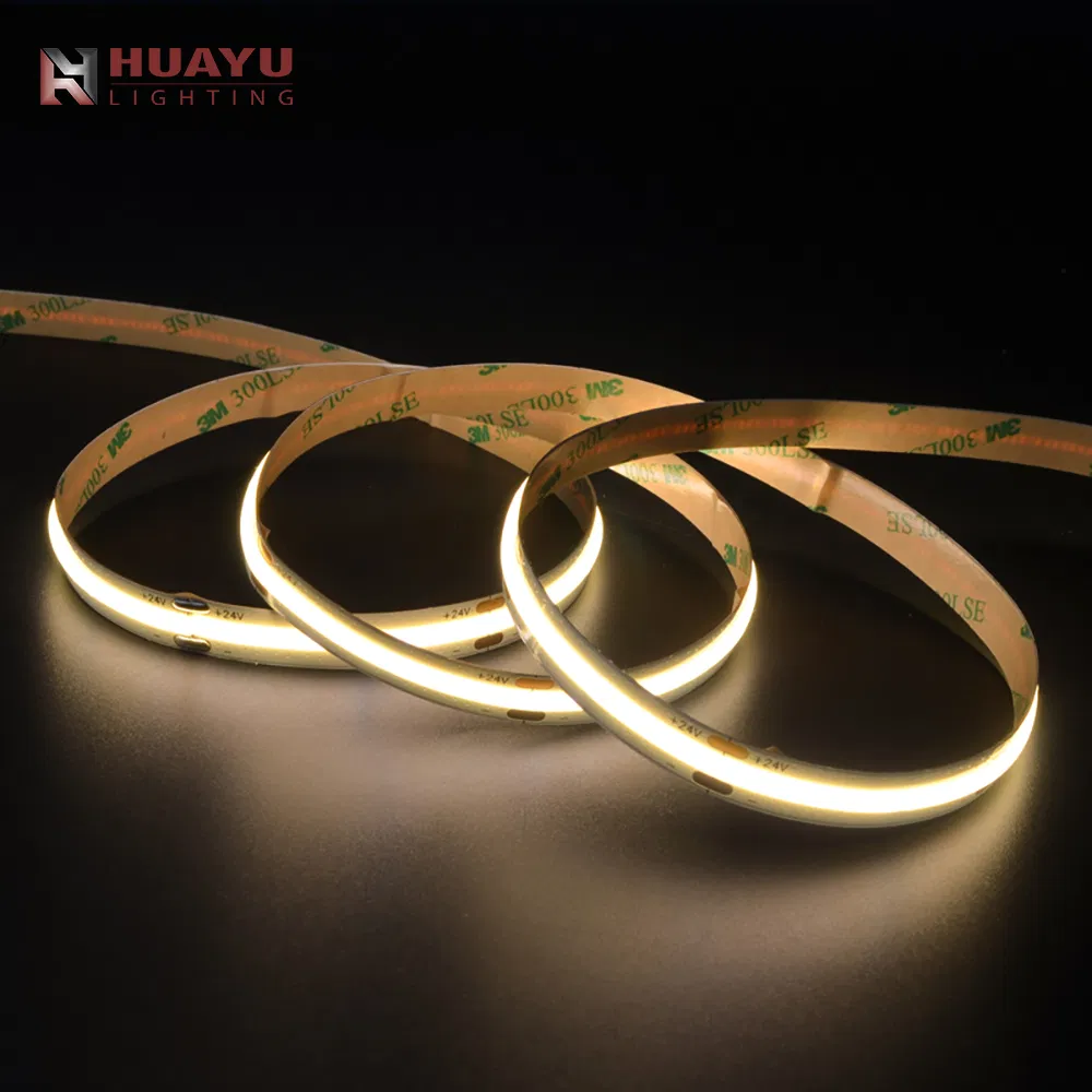 Fita de Luz COB de Grau Comercial - 480 LEDs/M, 8mm Largura, Branco Ajustável, 11W/M, 3-Year Garantia Fita COB Flexível