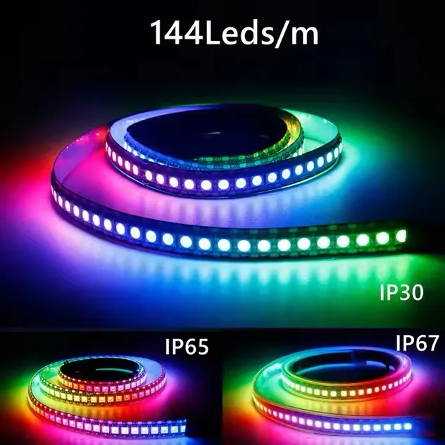 SMD5050 Ws2815 Fita LED inteligente para decoração de sala de jogos