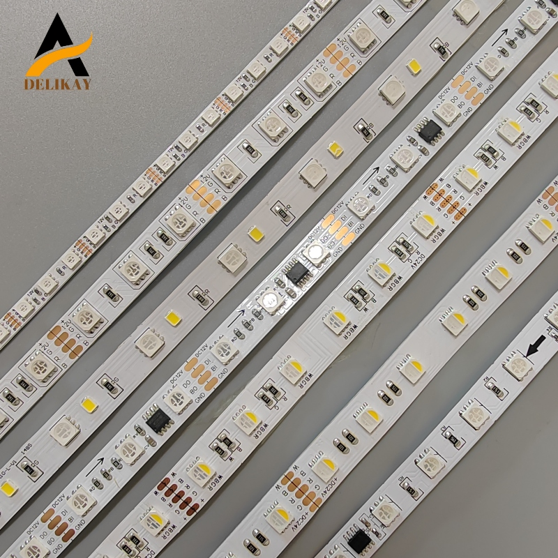 Fita LED Flexível à Prova d'Água Rgbcct Endereçável Inteligente Digital Colorida Multi Cor SMD5050 Iluminação de Fita LED RGB para Decoração Externa