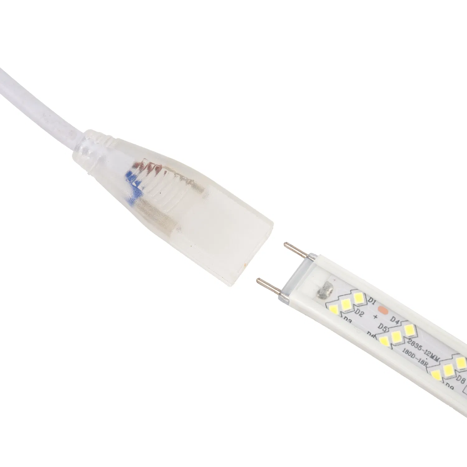Fita de LED COB de alta tensão, à prova d'água, à prova de poeira e resistente a choques de grau industrial