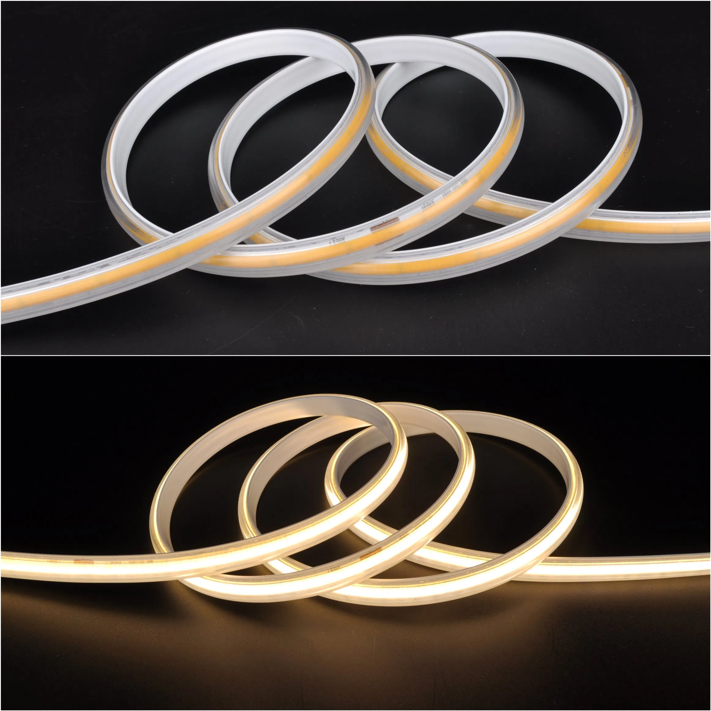 AC220V AC110V Iluminação Flexível COB Sem Pontos IP65 Luzes de Cordão Externas LED Strip