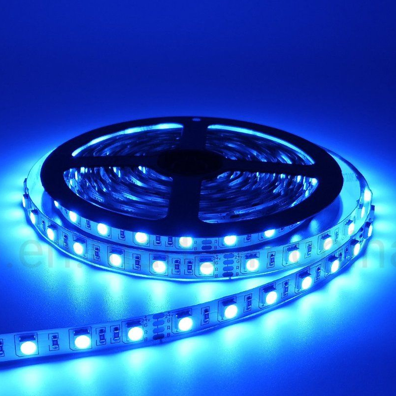 Fita LED de Alta Lúmens SMD5050 | 60LED/M, Luz de Cordão LED à Prova d'Água e Flexível