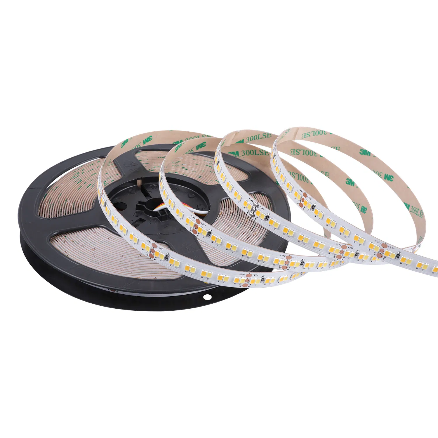 OEM ODM Mudança de Cor CCT SMD2835 Fita LED 240LEDs/M 2700~6500K 24V Fita LED DC