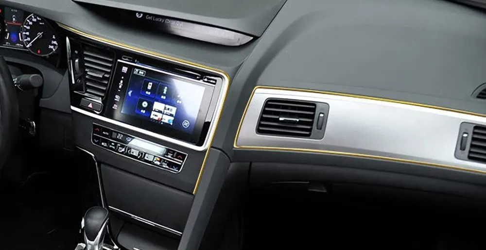 Iluminação Interior de Carro Fita LED Flexível Luz Neon Decorativa para Automóvel