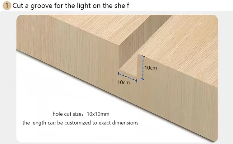 Iluminação Difusa de Perfis de Alumínio com Luz Linear Ajustável de Temperatura de Cor para Montagem Sob o Armário por Atacado